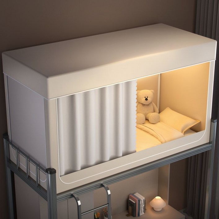 싱글 모기장텐트 암막커튼 포함 2층침대 게스트하우스 원룸 아지트