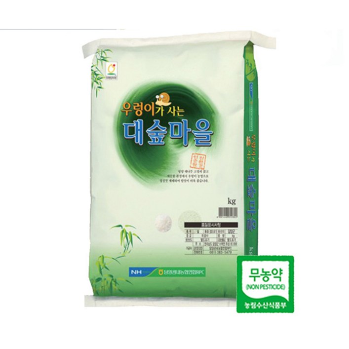[담양대전농협]2023년산 햅쌀 10kg 농협 무농약우렁이쌀 백미 강대찬쌀, 10kg, 1개