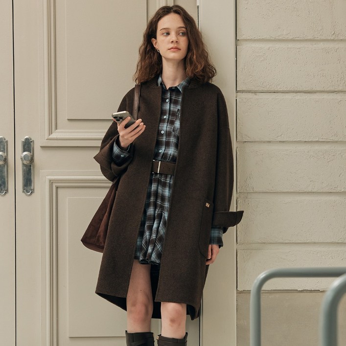 제로스트릿 3컬러 논버튼 핸드메이드 코트 NONBUTTON HANDMADE COAT