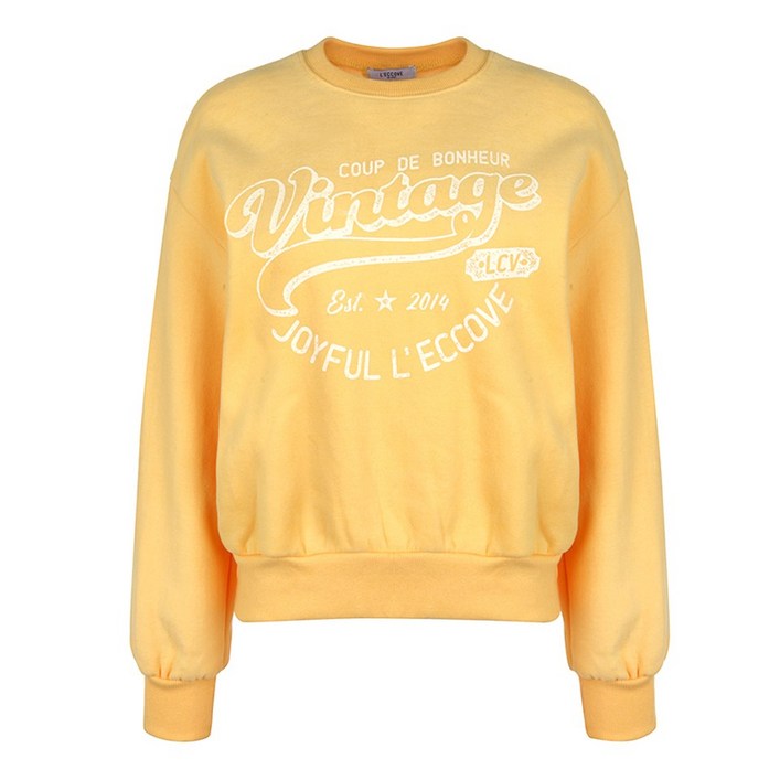 레코브 레코브  레터링 기모 맨투맨LC41D1LT005X