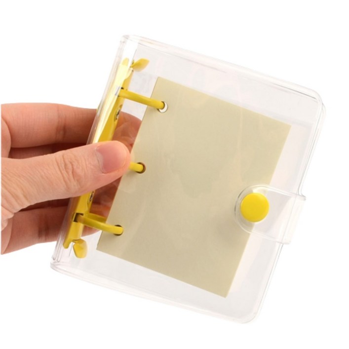 DIY 투명 3공 링 바인더 미니 수첩 다이어리 커버 케이스 만들기 만능 초등학생 나만의 포토 카드 다꾸