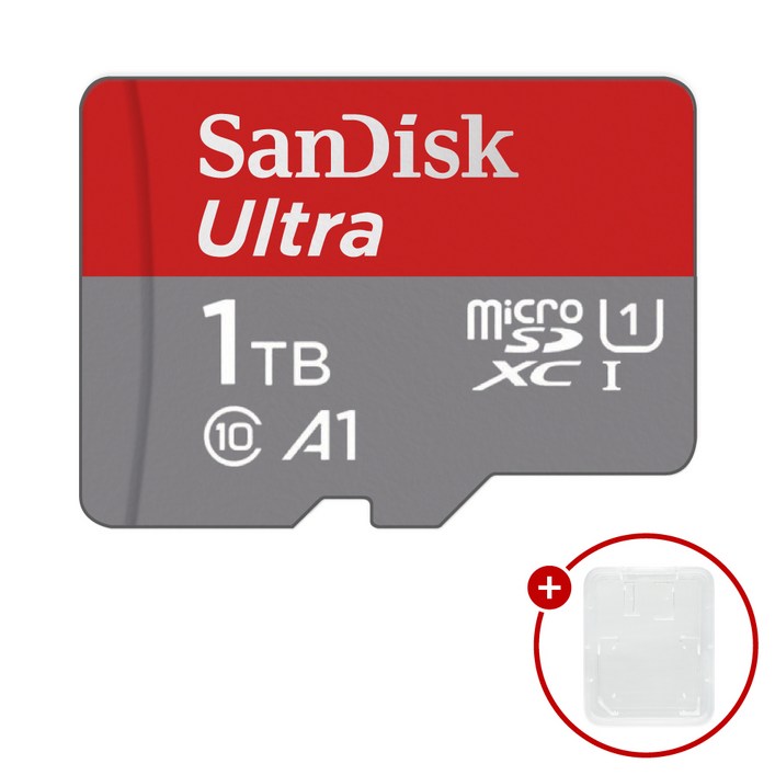 샌디스크 마이크로SD카드 Ultra A1 울트라 SDSQUAC1TB SD카드 케이스