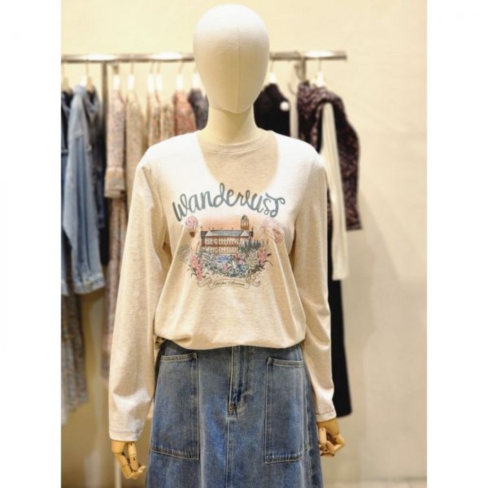 써스데이아일랜드 기본핏 아트웍 티셔츠 T246ATS136 한정수량 (1993809 )