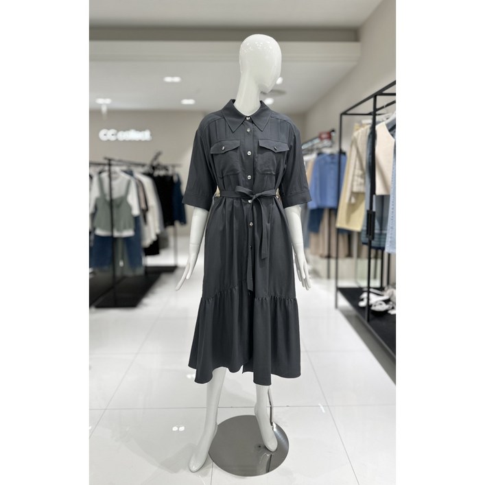 씨씨콜렉트 중계점 카라넥 포켓디테일 원피스 E232PSE165