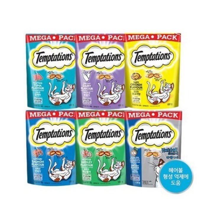 고양이간식 템테이션 메가팩 160g대용량, 닭고기맛, 130g, 1개