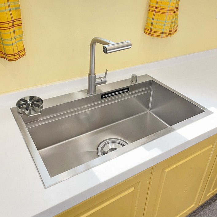 25년형 예작 레인도트 엠보 올인원 플러스 87R 4way 폭포 수전 멀티 사각 싱크볼, 1세트