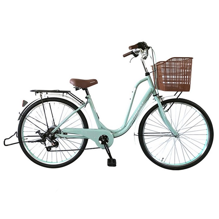 지멘스 자전거 여성 자전거 프레쉬 클래식 자전거 24인치 26인치 7단변속 스테인리스볼트 알루미늄 핸들