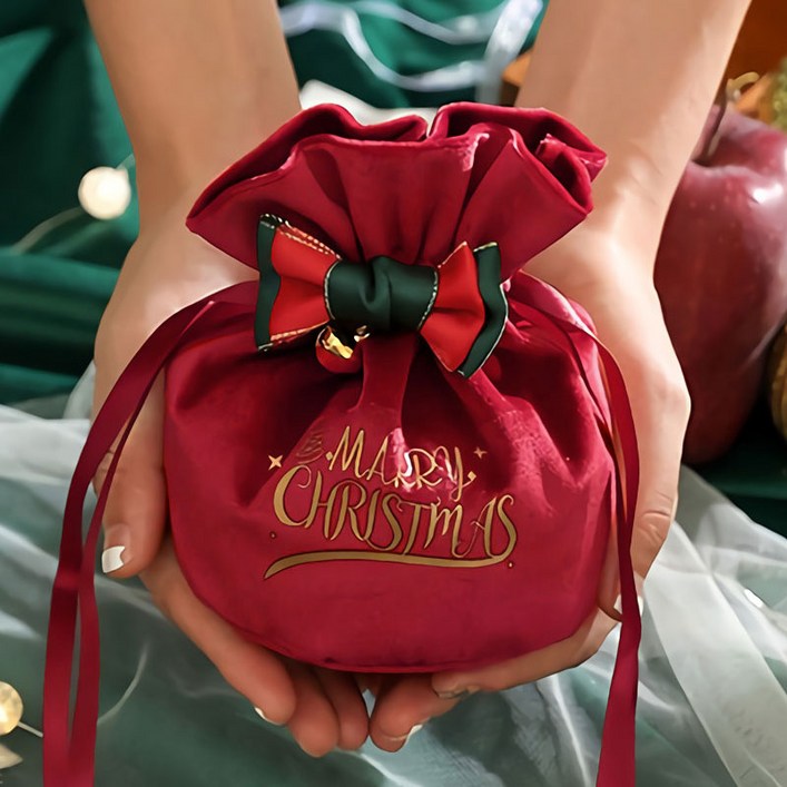 크리스마스 복 주머니 레드