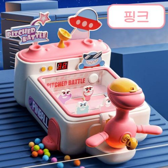 SOULPANG 핀볼 게임기, 핑크, 1개