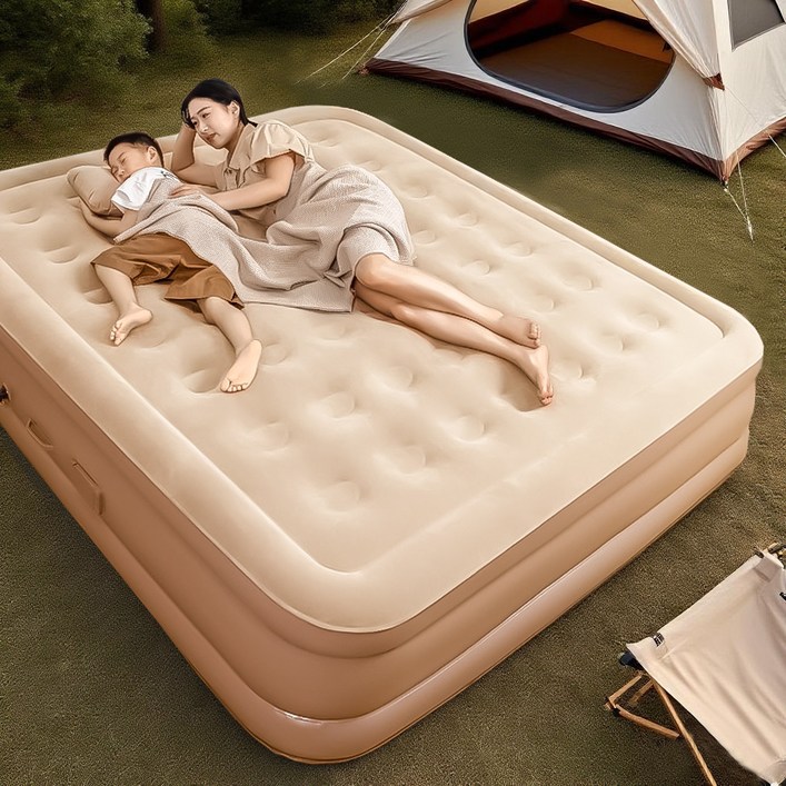 다중 시나리오 응용 에어침대 내장형 자동펌프 야외 캠핑용 휴대용 간이침대 에어매트리스
