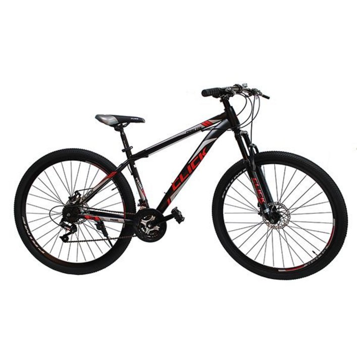 클릭 29인치 MTB 자전거 프라임29D 21단 디스크 완조립, 블랙레드, 1개, 180cm