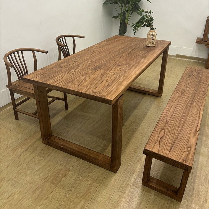 고재테이블 거실 원목 오래된 티크 식탁 업소용