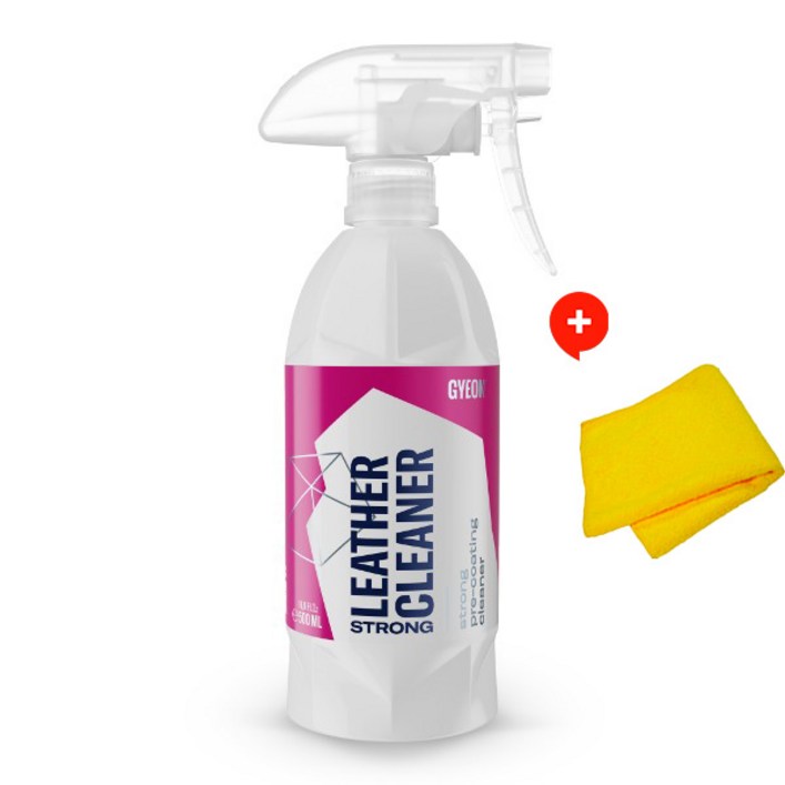 기온쿼츠 Q2M 레더클리너 스트롱 500ml 자동차 가죽 시트 클리너 차량 실내 관리 세정제 멀티타월