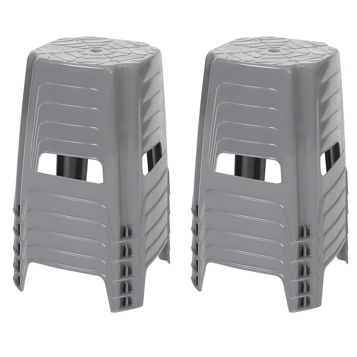 지오리빙 플라스틱 사각의자 10개 간이 야외 포장마차 편의점