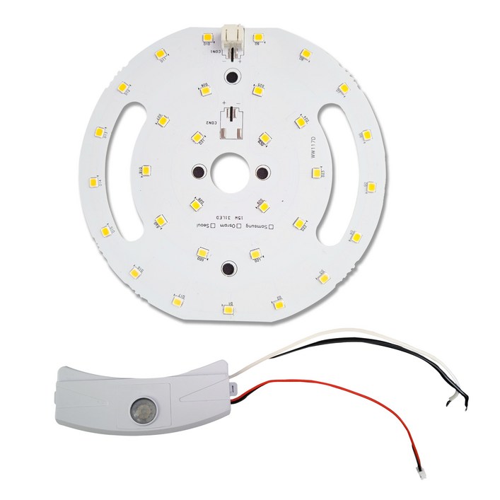 국산 원형 센서 모듈 15W 컨버터포함 LED 현관등