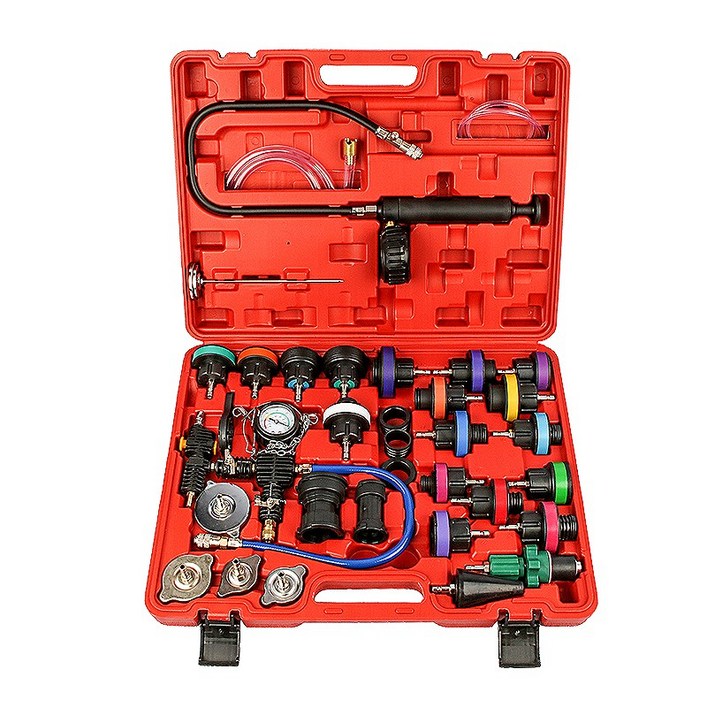 부동액 진공주입기 교환기 에어 빼기 진공 리필 냉각수 주입테스터기 33피스