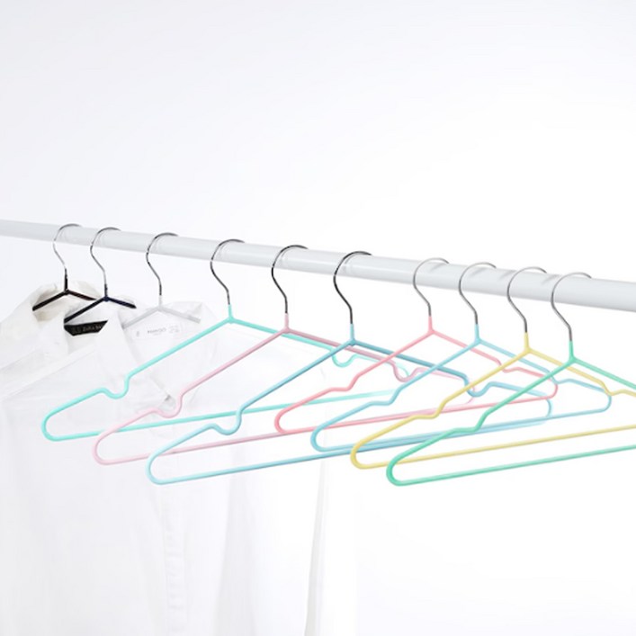 강블리라이프 논슬립 옷걸이 10개 브라운 칼라