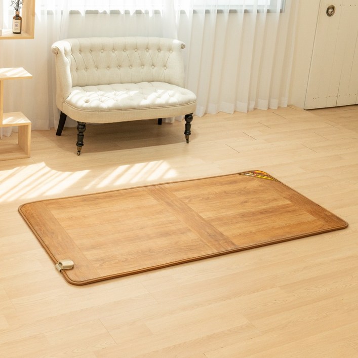 사계절구들장 전자파안심 거실 전기장판 대청마루 한일구들장 본사직영, 대청무늬 1인용 90X183cm