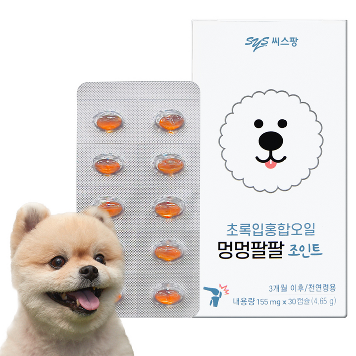 멍멍팔팔 강아지 영양제, 30정, 뼈관절강화, 1개