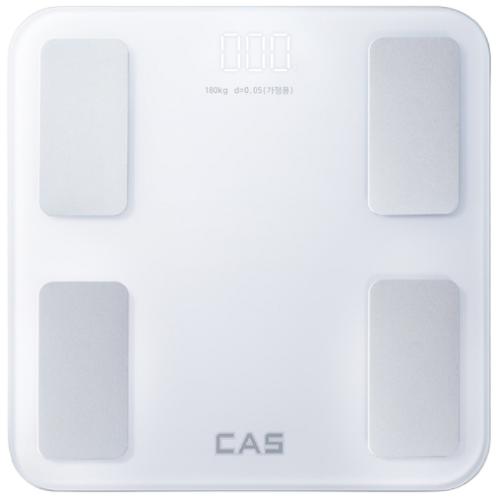 CAS 스마트인바디 체지방 체성분 체중계 BFAS15 블루투스 카스, 화이트, 1개, BFAS15