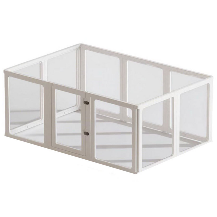 확장형 펫룸 75cm 오픈형 강아지 울타리 애견펜스, 1개, 화이트