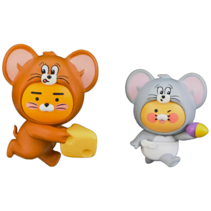 톰과 제리X카카오프렌즈 차량용방향제라이언춘식이 세트 송풍구형, 프레쉬 그린, 1개