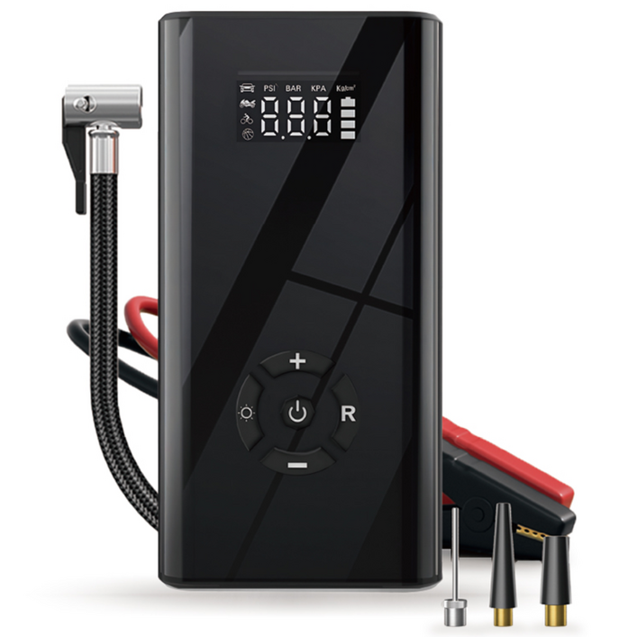 파워스톰 차량용 점프스타터에어펌프 휴대용 배터리 랜턴 점프케이블 비상시동 컴프레셔, 10400mAh, 1개