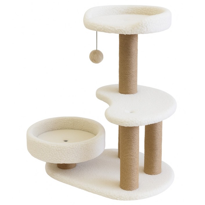 KURO SHIRO 시로 스타일 감성 고양이 원목 미니 캣타워