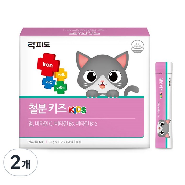 락피도 철분 키즈, 90g, 2개