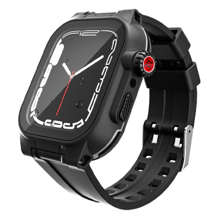 WA068 지모 애플워치 호환 일체형 방수 케이스 스트랩, 1개