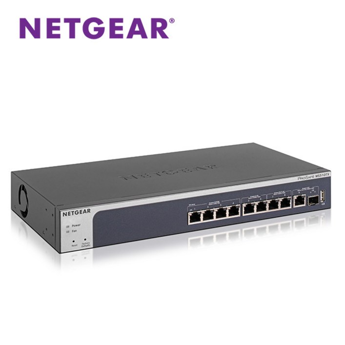 넷기어 MS510TX 멀티기가비트 스마트스위치 업링크 10G RJ45, SFP+ 스위칭허브, MS510TX, 1개