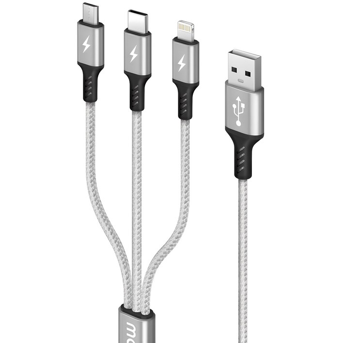 모잇 3in1 멀티 고속충전 케이블