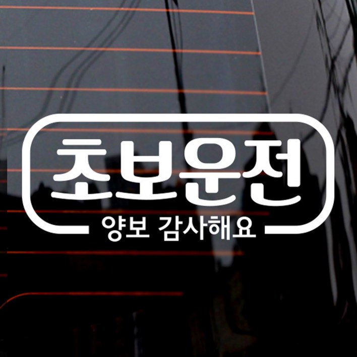 차량용 스티커 심플라인 초보운전