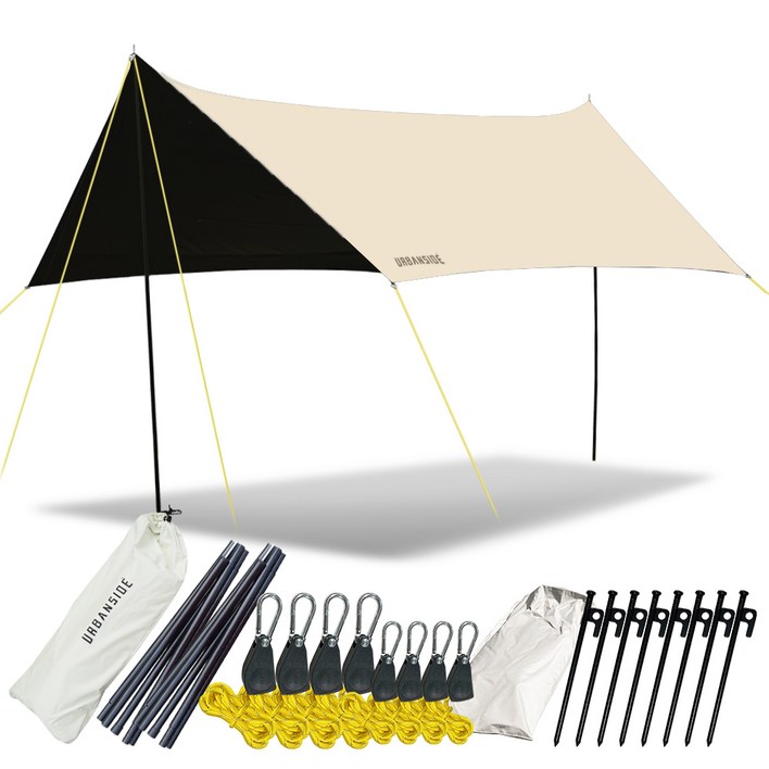 어반사이드 UV Protect 3 블랙코팅 차박캠핑 렉타타프