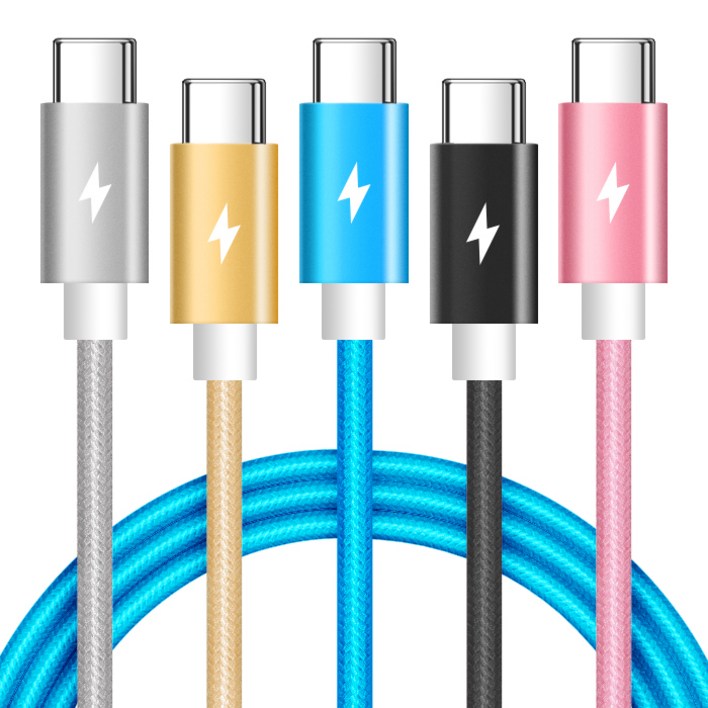 홈플래닛 PD 60W CtoC 초고속충전 패브릭 케이블