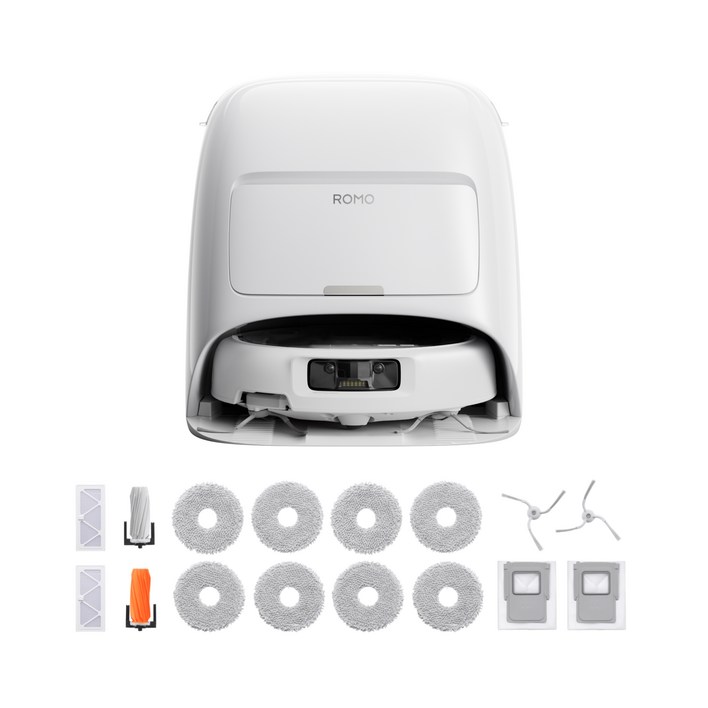 DJI ROMO A 로봇청소기  액세서리 키트 세트, 투명  화이트청소기, 단일색상키트, CR8E