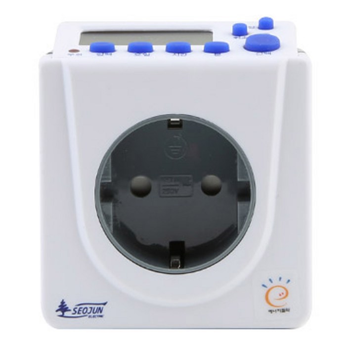 서준전기 하이블루 전자식 콘센트 플러그 일체형 1구 SJDCP16H, 1개