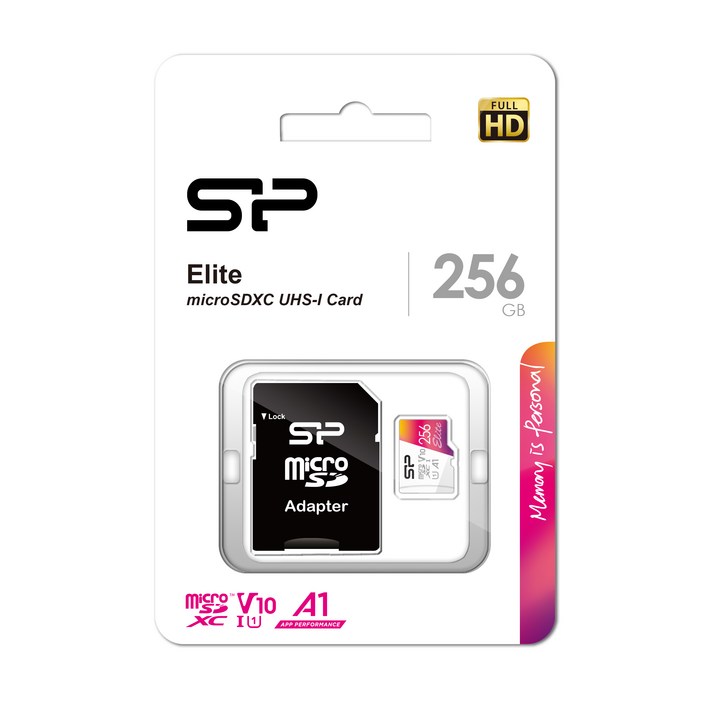 실리콘파워 micro SDXC Class10 Elite UHSI Full HD U1 A1 V10, 256GB, 1개