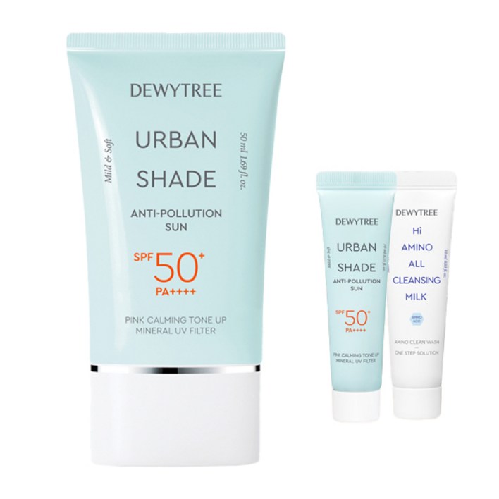 듀이트리 어반쉐이드 안티폴루션 선크림 SPF50 PA 50ml 10ml 하이아미노 밀크 10ml 세트 듀이트리 어반쉐이드 안티폴루션 선크림 SPF50 PA 50ml 10ml 하이아미노 밀크 10ml 세트