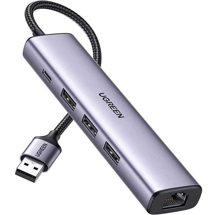 유그린 USB 3.0 기가비트 랜카드 멀티 허브, 혼합색상, 1개 유그린 USB 3.0 기가비트 랜카드 멀티 허브, 혼합색상, 1개