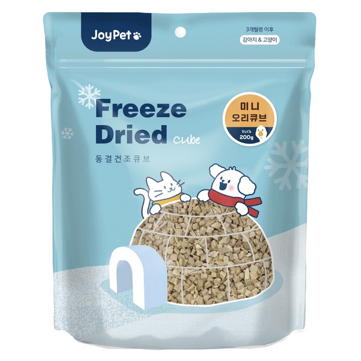 조이펫 반려동물 동결건조 미니 큐브 간식