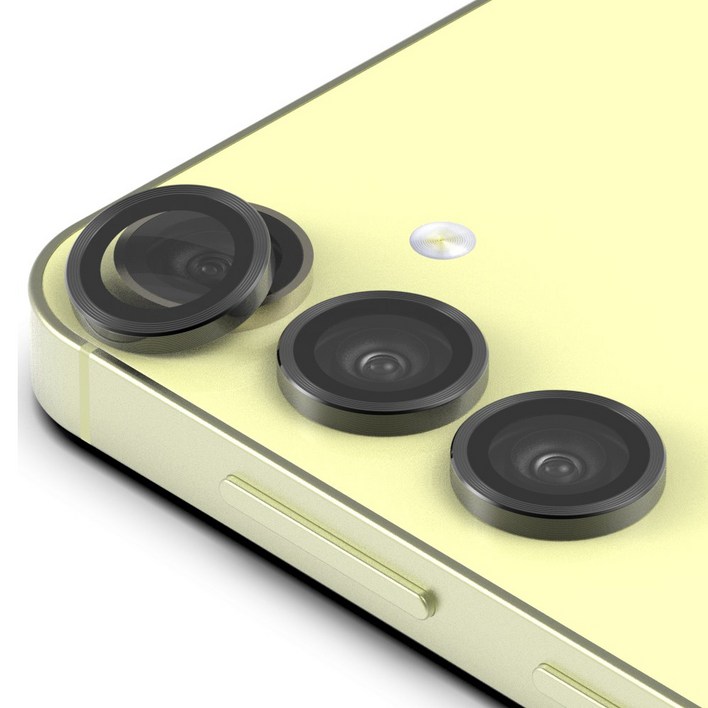 로랜텍 빛번짐 차단 풀커버 카메라 렌즈 프레임 강화유리 휴대폰 보호필름 세트, 1세트