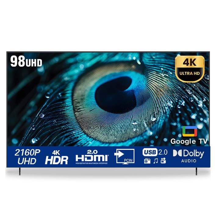 아이사 4K UHD DLED 스마트 TV, HK9800UHDDASMART, 방문설치, 벽걸이형, 249cm98인치