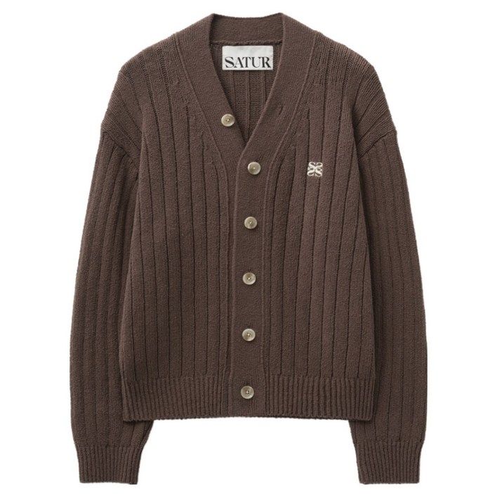 세터 남녀공용 파로 오버 사이즈 부클 가디건 SA233MKC03