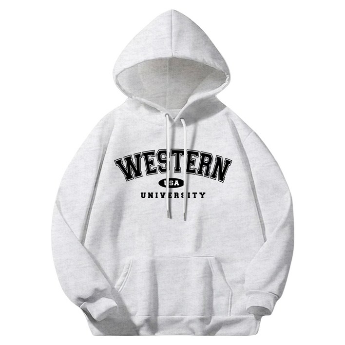 일루소 남녀공용 웨스턴USA 소프트 특양면 후드티