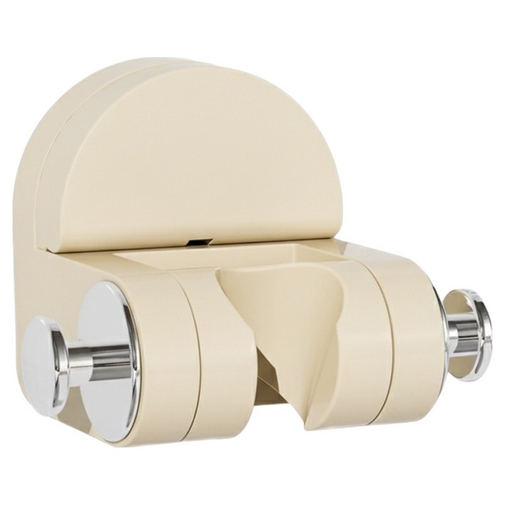 대한 무타공 초강력 흡착식 각도조절 샤워기 헤드 거치대, 아이보리