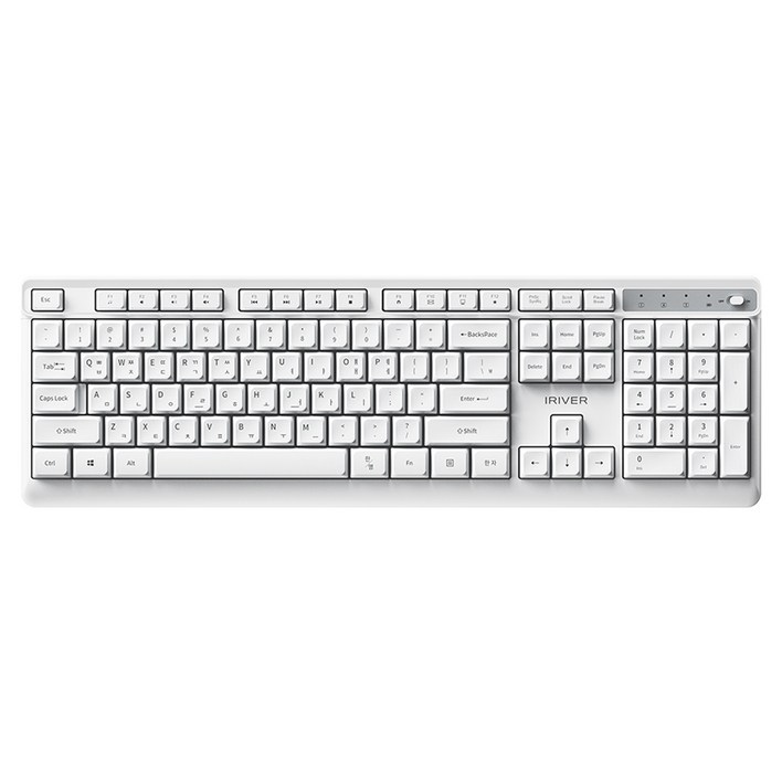 아이리버 오피스 기어 생활방수 키스킨 저소음 무선 키보드, 화이트, WK101, 제조사축