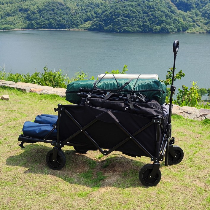 코멧 아웃도어 프리미엄 폴딩 캠핑웨건 뒷문개방형