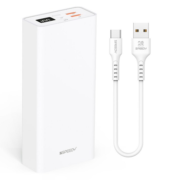 스피디 슬림핏 PD 20W 대용량 잔량표시 고속충전 보조배터리 30000mAh