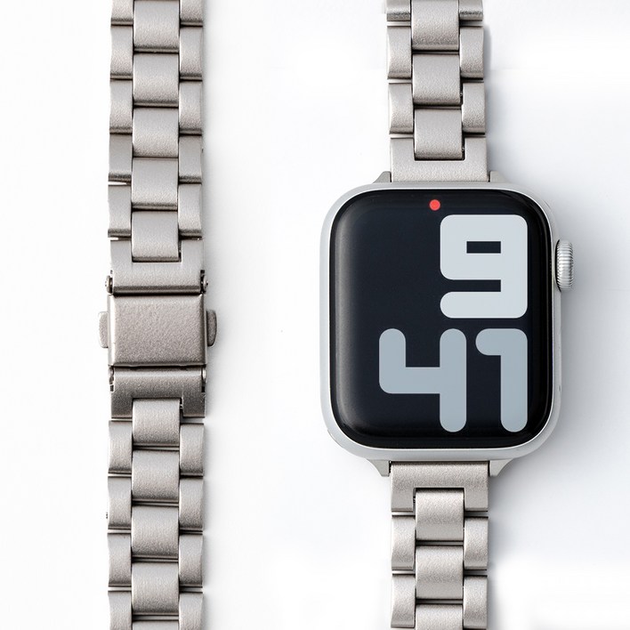 누아트 애플워치 호환 스트랩 슬림핏 라이트 메탈 밴드